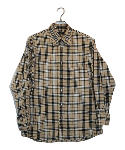 BURBERRY LONDON（バーバリーロンドン）BURBERRY LONDON (バーバリーロンドン) ノバチェックシャツ ブラウン サイズ:SIZE Lの古着・服飾アイテム