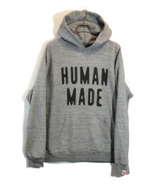 HUMAN MADE（ヒューマンメイド）の古着「ロゴポップフーディー」｜グレー