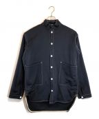 Tenderテンダー）の古着「HIGH BACK BOX CLOTH WOOL SHIRT」｜ネイビー