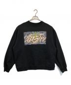 BUDS POOL×TAKUYA KAMIOKAバッズプール×）の古着「CREW NECK SWEAT SHIRT」｜ブラック