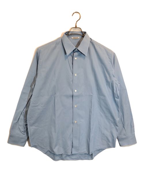 AURALEE（オーラリー）AURALEE (オーラリー) Washed FINX TWILL SHIRT ブルー サイズ:SIZE 4の古着・服飾アイテム