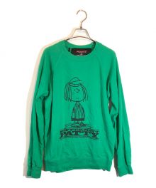 MARC JACOBS×PEANUTS（マークジェイコブス×ピーナッツ）の古着「ラグランスウェット」｜グリーン