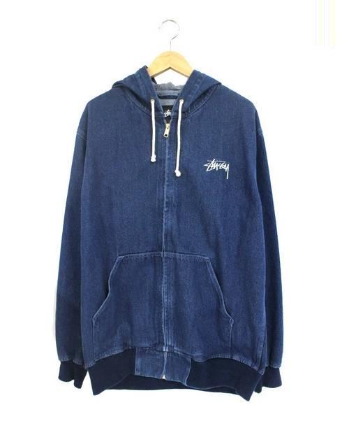 アウター STUSSY デニムパーカーの通販 by Hush tag｜ステューシーなら