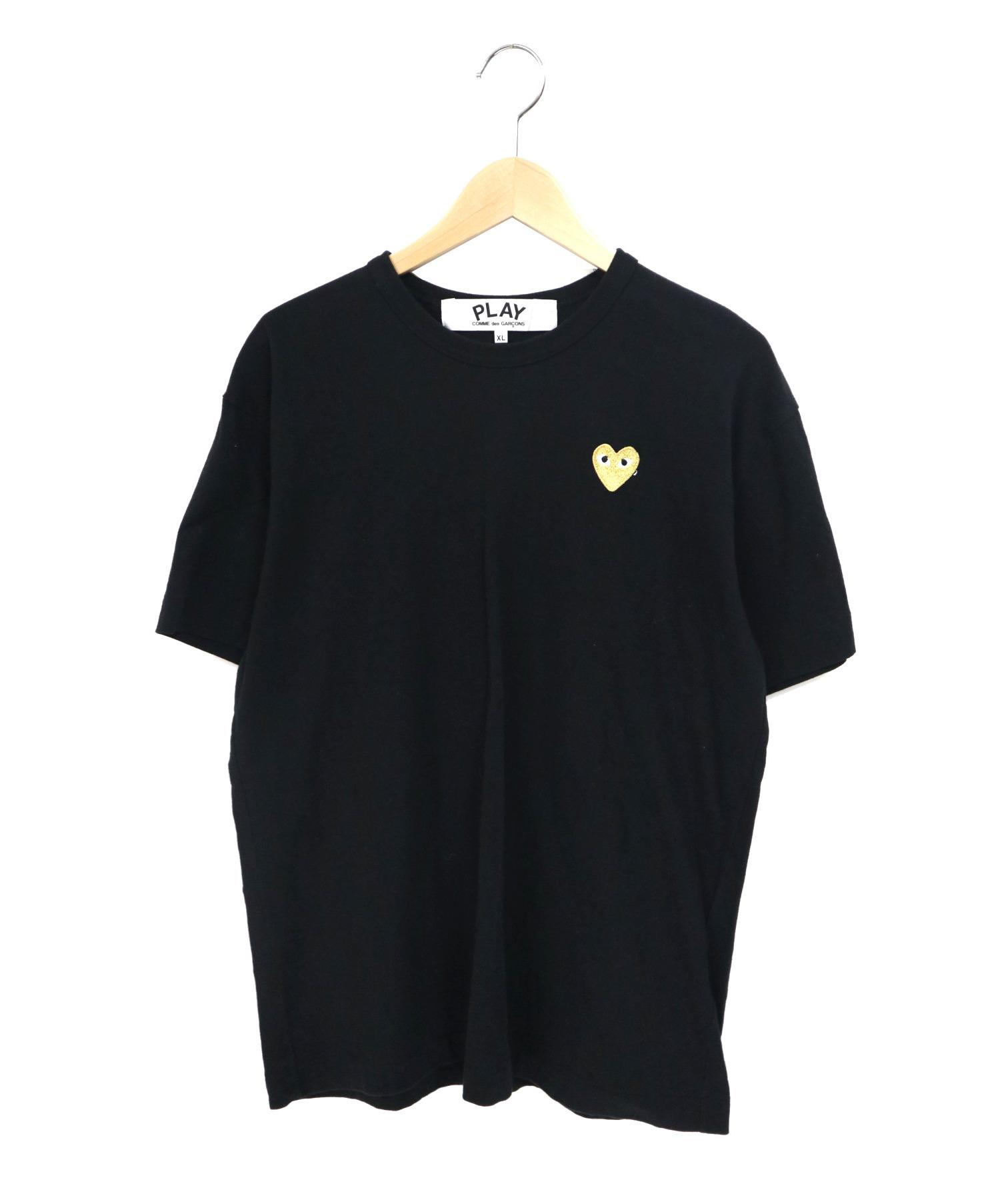 中古 古着通販 Play Comme Des Garcons プレイコムデギャルソン 金ハートワッペンtee サイズ Xl 夏物 ブランド 古着通販 トレファク公式 Trefac Fashion