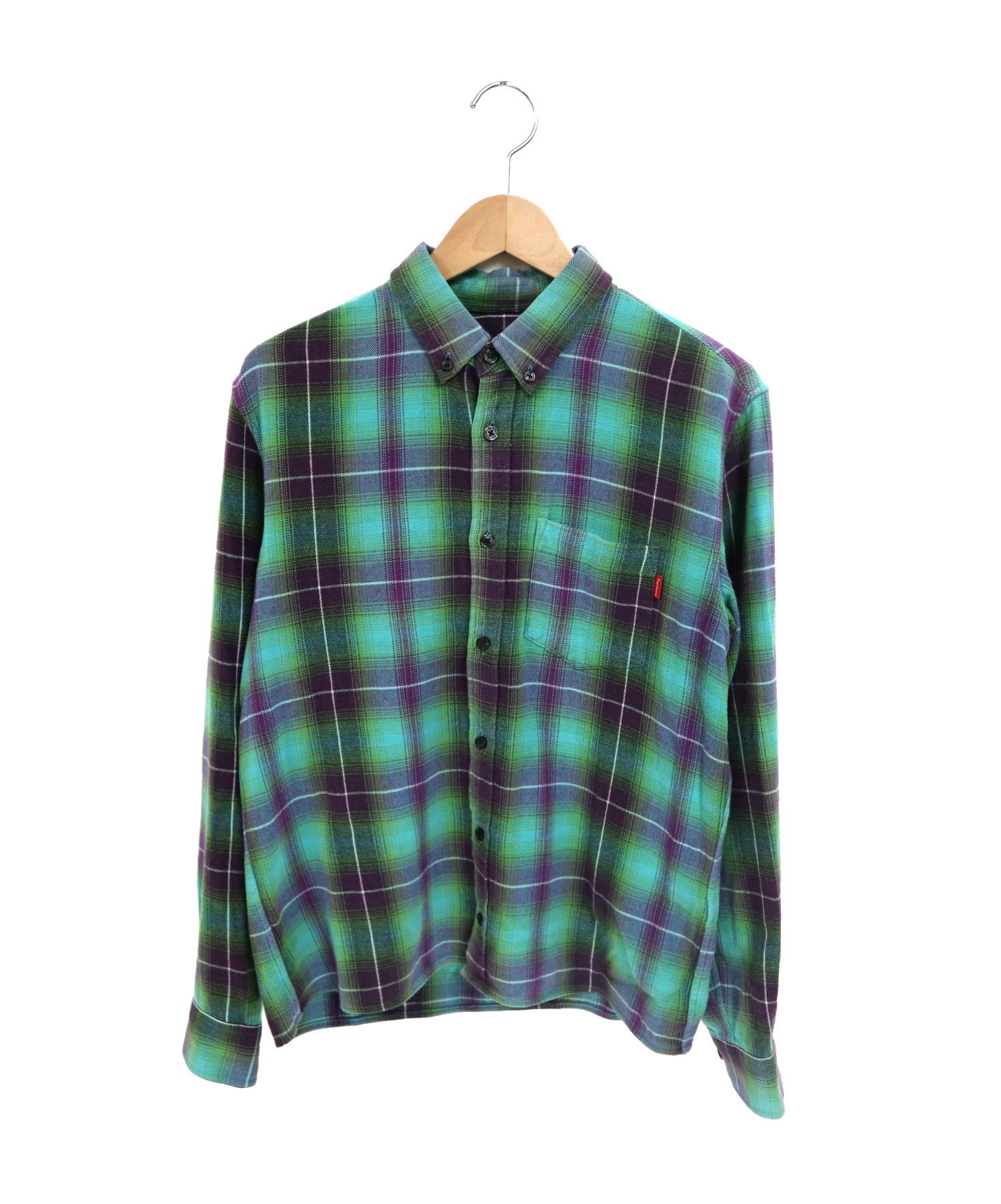 supreme shadow plaid flannel shirt