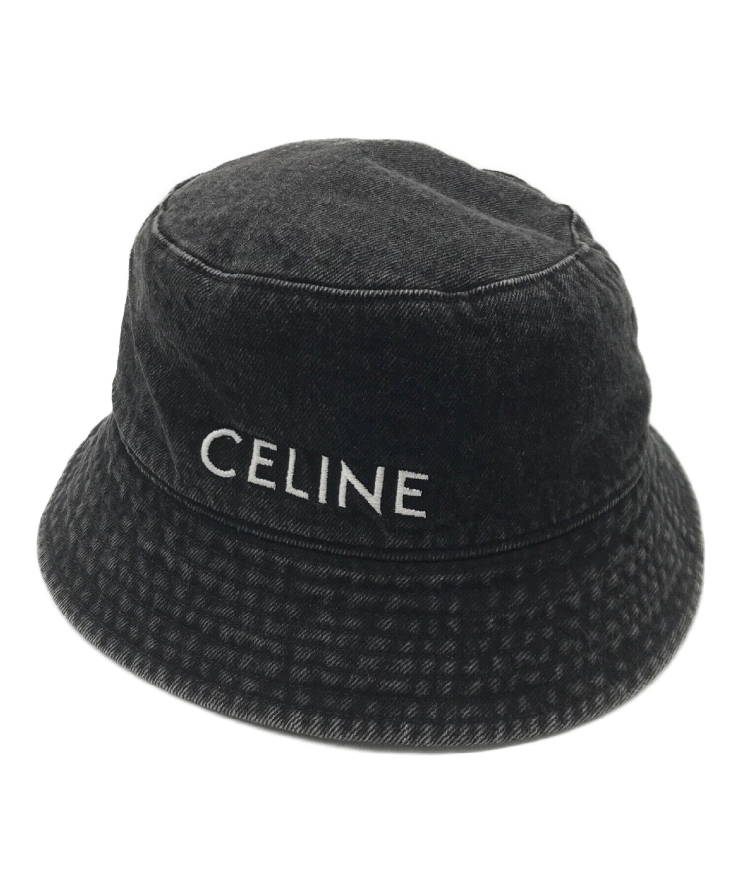 21ss CELINE セリーヌ デニム バケットハット M スターウォッシュ 帽子