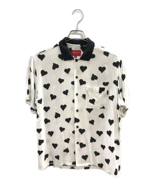 中古・古着通販】SUPREME (シュプリーム) hearts rayon shirt ホワイト