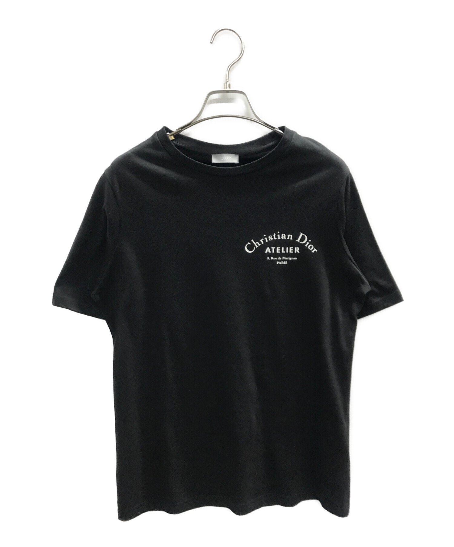 Christian Dior (クリスチャン ディオール) アトリエロゴプリントTシャツ ブラック サイズ:XXS