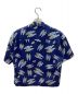 PUNK DRUNKERS (パンクドランカーズ) 総柄オープンカラーシャツ ブルー サイズ:S：5800円