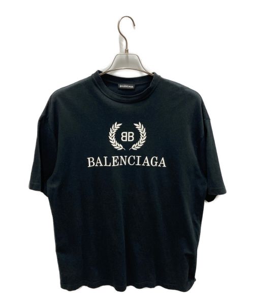 BALENCIAGA（バレンシアガ）BALENCIAGA (バレンシアガ) BBロゴプリントTシャツ ブラック サイズ:XSの古着・服飾アイテム