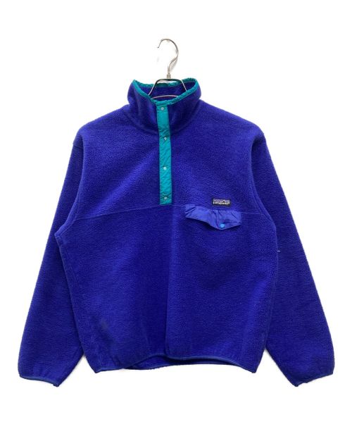 Patagonia（パタゴニア）Patagonia (パタゴニア) シンチラスナップT ブルー×グリーン サイズ:Mの古着・服飾アイテム