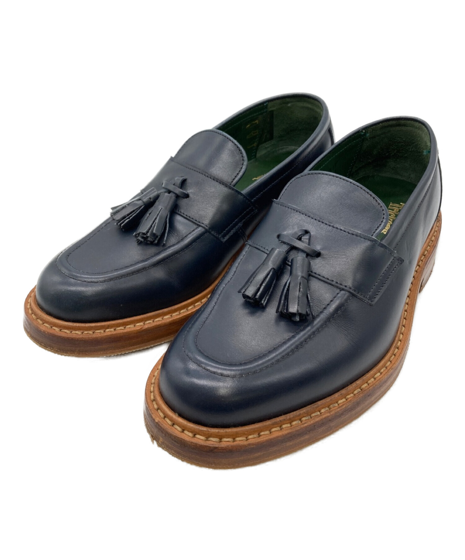 Tricker's for Paul Smith (トリッカーズ × ポールスミス) タッセルローファー ネイビー サイズ:6