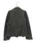 tricot COMME des GARCONS (トリココムデギャルソン) Cut off stripe tweed jacket グレー サイズ:S：7800円