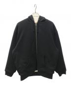 SUPREMEシュプリーム）の古着「Faux Fur Lined Zip Up Hooded Sweatshirt」｜ブラック