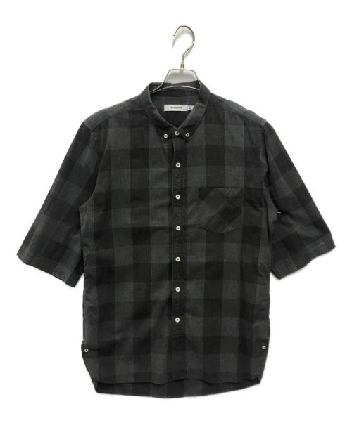 nonnative（ノンネイティブ）nonnative (ノンネイティブ) S/S COTTON BLOCK CHECK グレー サイズ:2の古着・服飾アイテム