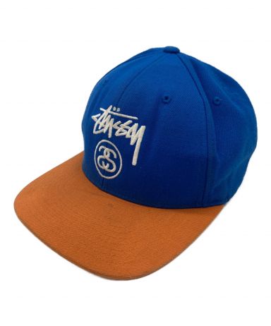 【中古・古着通販】stussy (ステューシー) ロゴキャップ オレンジ