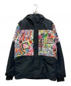 Quiksilverクイックシルバー）の古着「MISSION PRINTED BLOCK JK」｜ホワイト×ブラック