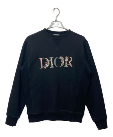 【中古・古着通販】Dior (ディオール) フラワーロゴ刺繍スウェット
