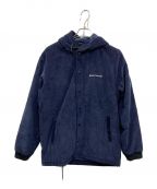 BACK CHANNELバックチャンネル）の古着「CORDUROY HOODED WINDBREAKER」｜ネイビー