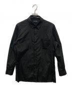 S`YTE YOHJI YAMAMOTOサイトヨウジヤマモト）の古着「Broad Regular Collar Cut Off Shirt」｜ブラック