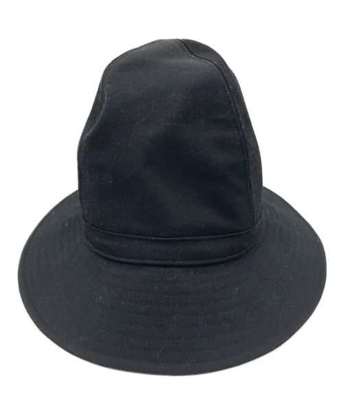 Yohji Yamamoto pour homme（ヨウジヤマモト プールオム）Yohji Yamamoto pour homme (ヨウジヤマモト プールオム) WOOL FLANNEL FEDORA HAT ブラックの古着・服飾アイテム