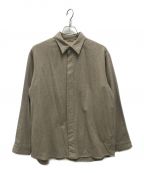 AURALEEオーラリー）の古着「WOOL FULLING FLANNEL CLOTH SHIRTS」｜ベージュ