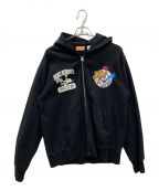 LOONEY TUNES×cheswickルーニーチューンズ×チェスウィック）の古着「ROAD RUNNER ZIP HOODED PARKA」｜ブラック