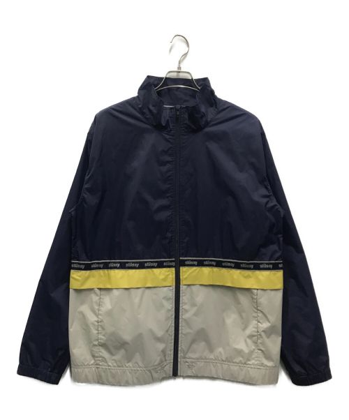 stussy（ステューシー）stussy (ステューシー) NYLON WARM UP JACKET ネイビー サイズ:Lの古着・服飾アイテム