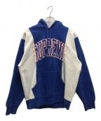 SUPREMEシュプリーム）の古着「paneled arc hooded sweatshirt」｜ブルー×グレー