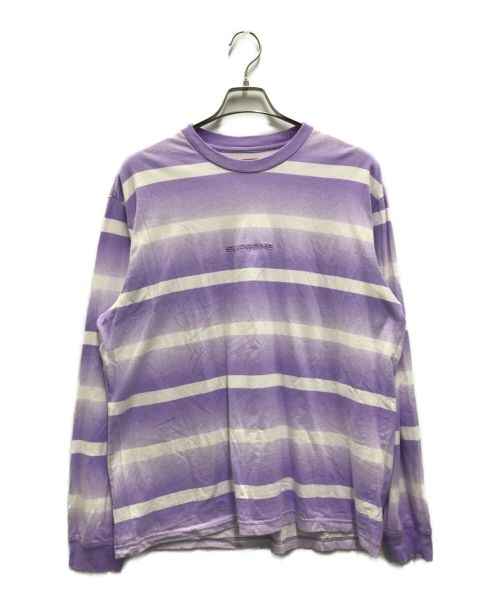 SUPREME（シュプリーム）Supreme (シュプリーム) Fade Stripe L/S Top パープル サイズ:Sの古着・服飾アイテム