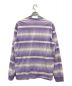 Supreme (シュプリーム) Fade Stripe L/S Top パープル サイズ:S：5000円