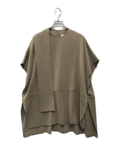 ENFOLD（エンフォルド）ENFOLD (エンフォルド) Square Tie PULLOVER ベージュ サイズ:38の古着・服飾アイテム