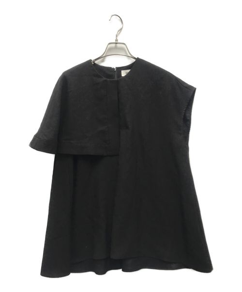 ENFOLD（エンフォルド）ENFOLD (エンフォルド) FRONT-TACK PULLOVER ブラック サイズ:38の古着・服飾アイテム