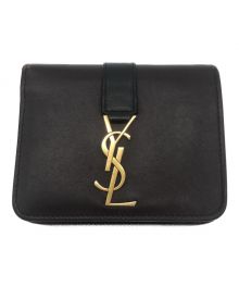 Saint Laurent Paris（サンローランパリ）の古着「ラージジップウォレット “YSL ライン”」｜ブラウン