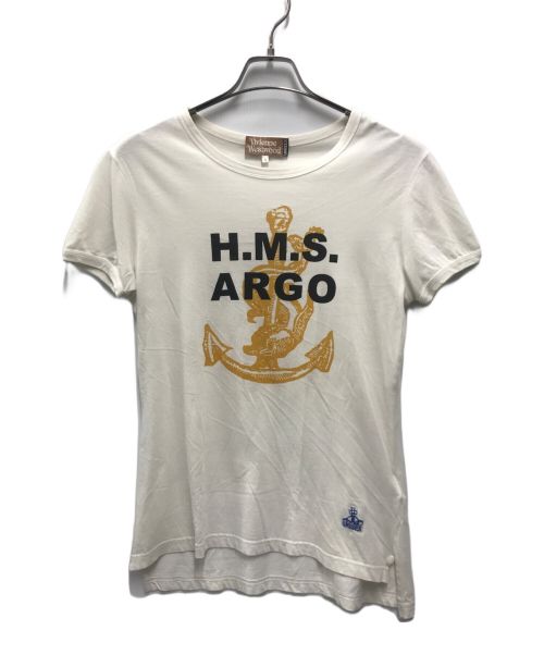 Vivienne Westwood（ヴィヴィアンウエストウッド）Vivienne Westwood (ヴィヴィアンウエストウッド) H.M.S. ARGO TEE ホワイト サイズ:Ｓの古着・服飾アイテム