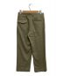 LIDnM (リドム) WOOL BACKSATIN SLACKS カーキ サイズ:M：5800円