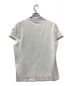 MONCLER (モンクレール) MAGLIA SCOLLO A V Slim Fit ロゴTシャツ ホワイト サイズ:L：7000円