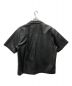 DIESEL (ディーゼル) S/Sレザーシャツジャケット ブラック サイズ:XL：16800円