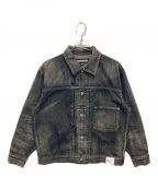 NEIGHBORHOODネイバーフッド）の古着「SAVAGE DENIM TYPE-1 JACKET」｜ブラック