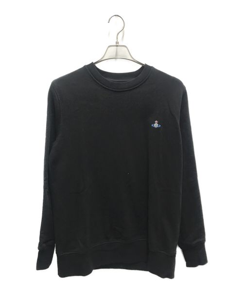 Vivienne Westwood（ヴィヴィアンウエストウッド）Vivienne Westwood (ヴィヴィアンウエストウッド) TAPE CREW SWEATSHIRT ブラック サイズ:Sの古着・服飾アイテム