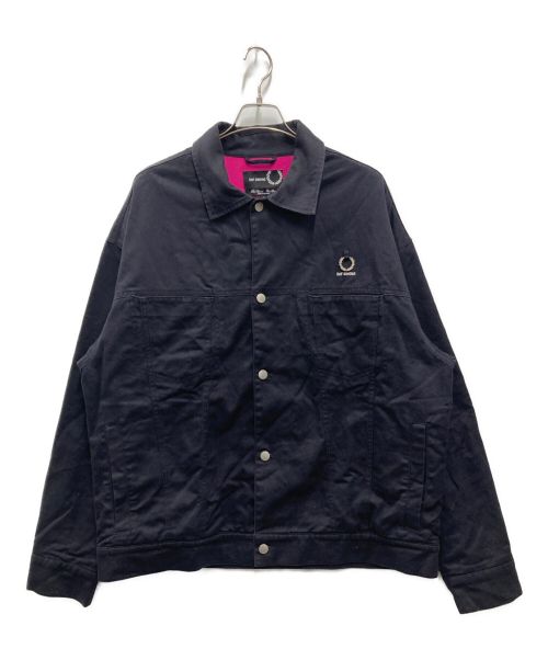 FRED PERRY（フレッドペリー）FRED PERRY (フレッドペリー) RAF SIMONS (ラフシモンズ) ジャケット ブラック サイズ:Lの古着・服飾アイテム