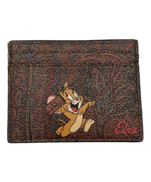 ETRO（エトロ）ETRO (エトロ) Tom and Jerry (トムトジェリー) カードケース ブラウンの古着・服飾アイテム