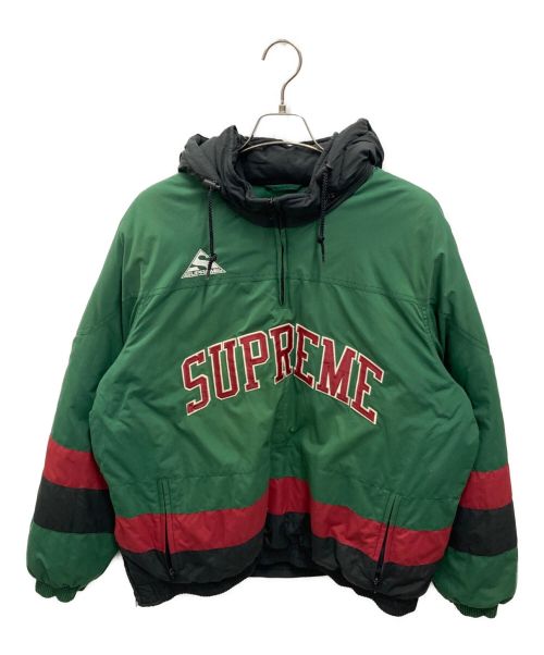 SUPREME（シュプリーム）Supreme (シュプリーム) Puffy Hockey Pullover Jacket グリーン サイズ:Lの古着・服飾アイテム