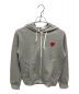 PLAY COMME des GARCONS（プレイ コムデギャルソン）の古着「SWEAT ZIP HOODIE」｜グレー