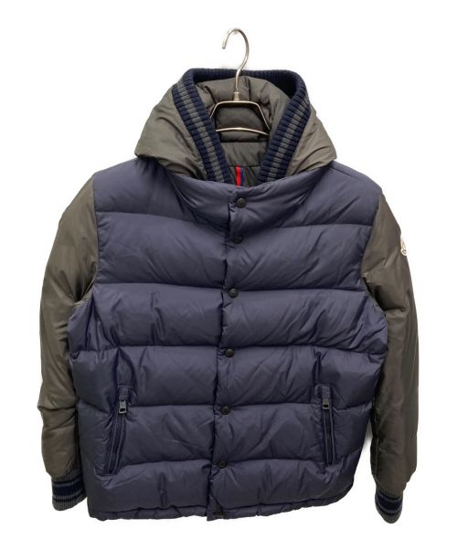 MONCLER（モンクレール）MONCLER (モンクレール) MONFORT フーディダウン ネイビー×グレー サイズ:1の古着・服飾アイテム