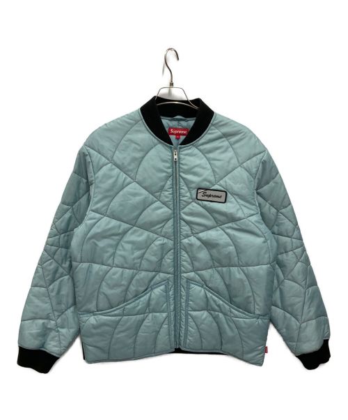 SUPREME（シュプリーム）SUPREME (シュプリーム) Spider Web Quilted Work Jacket ブルー サイズ:Lの古着・服飾アイテム