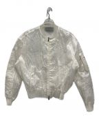 Dior×Daniel Arshamディオール×ダニエル・アルシャム）の古着「Newspaper Bomber Jacket」｜ホワイト