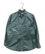 THE NORTHFACE PURPLELABELザ・ノースフェイス パープルレーベル）の古着「Lightweight Twill Big Work Shirt」｜グリーン