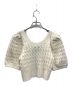 Simone Rocha (シモーネ ロシャ) KNIT CROPPED TOP WITH BEADS ホワイト サイズ:S：17000円