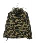 A BATHING APE (アベイシングエイプ) カモフラフーデッドジャケット ベージュ×ブラック サイズ:L：14800円